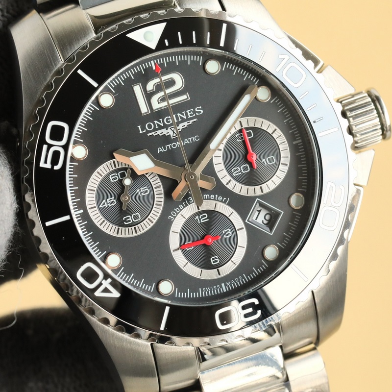 2025新作——浪琴康卡斯計時系列腕錶，榮耀降臨，最具性價比【錶殼】腕錶尺41