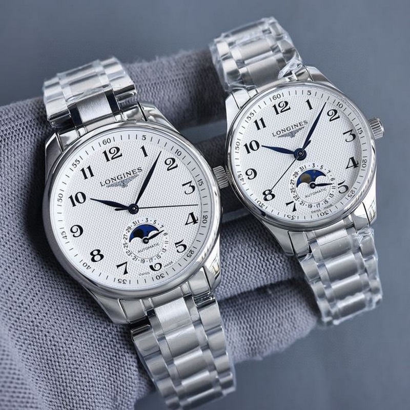 （2824機芯）三碼合一 浪琴全新名匠男女款情侶系列L2.909.4簡約優雅盡