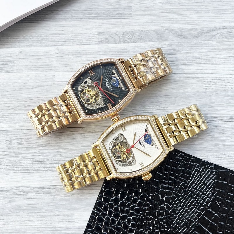 酒桶新品 震撼上市【最新】：浪琴 三針設計【類型】：精品男士腕錶【錶帶】：