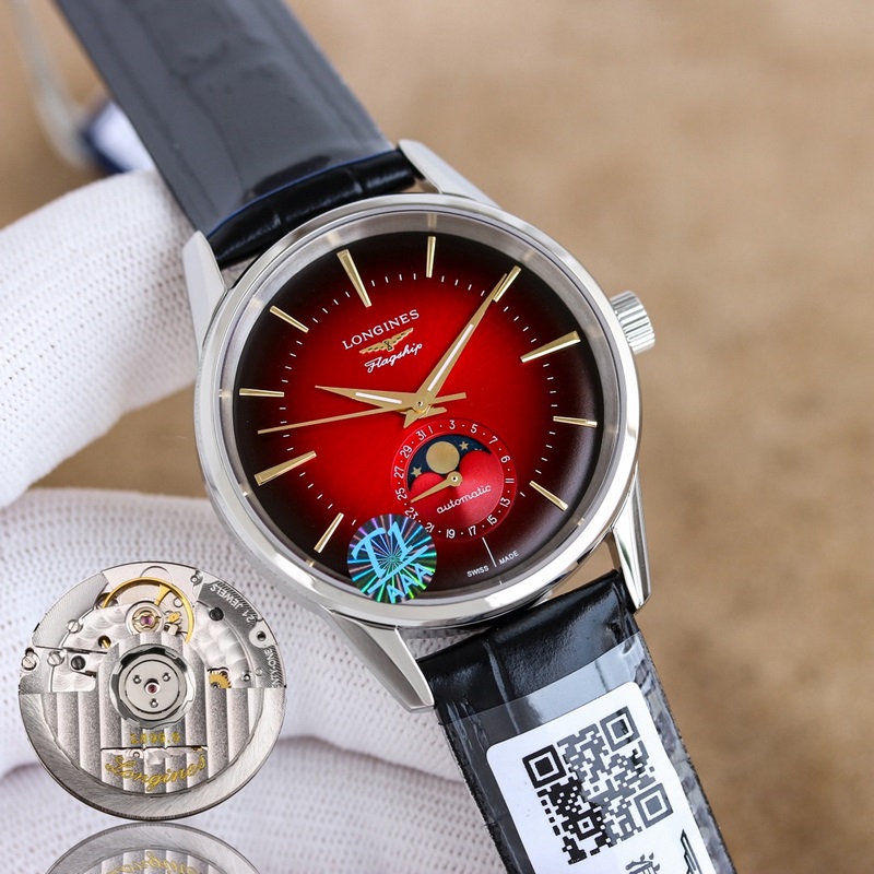 （三碼合一）3D首推，浪琴軍旗經(jīng)典複刻日月星辰腕錶，新款上市！ 字面：采用弧