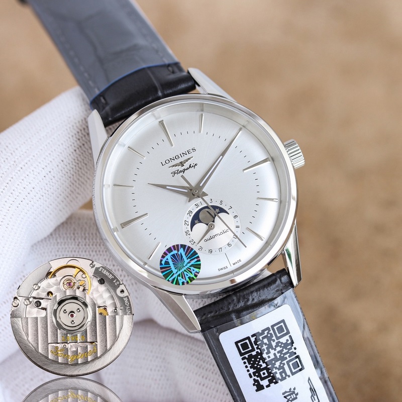 （三碼合一）3D首推，浪琴軍旗經(jīng)典複刻日月星辰腕錶，新款上市！ 字面：采用弧