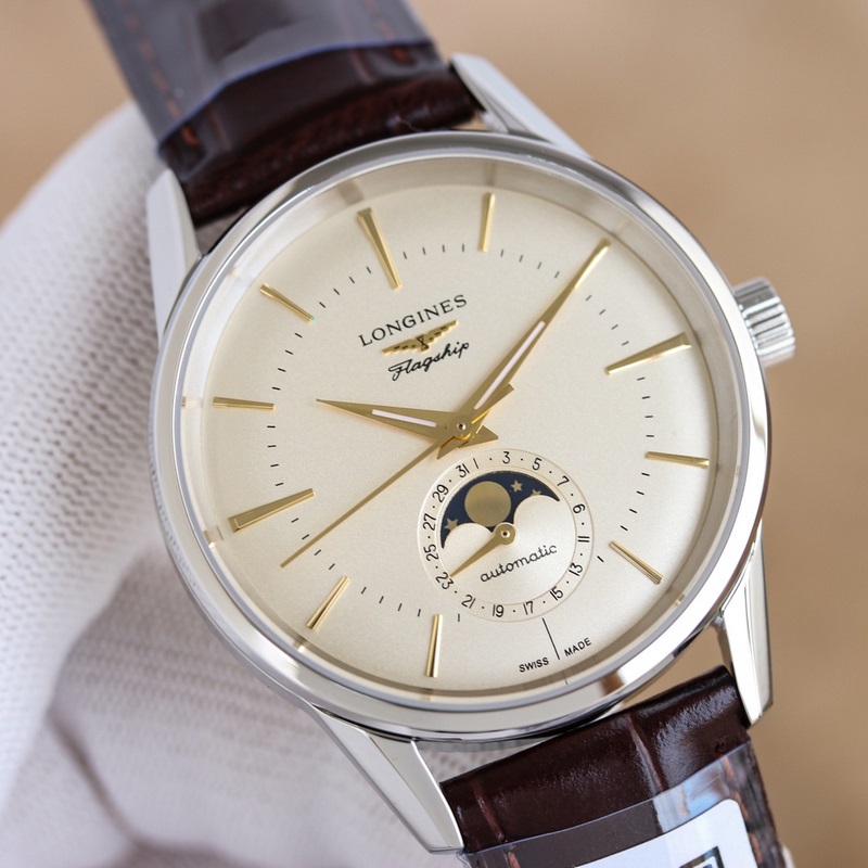 （三碼合一）3D首推，浪琴軍旗經(jīng)典複刻日月星辰腕錶，新款上市！ 字面：采用弧