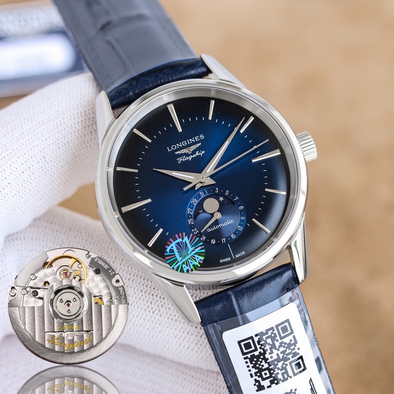 （三碼合一）3D首推，浪琴軍旗經典複刻日月星辰腕錶，新款上市！ 字面：采用弧