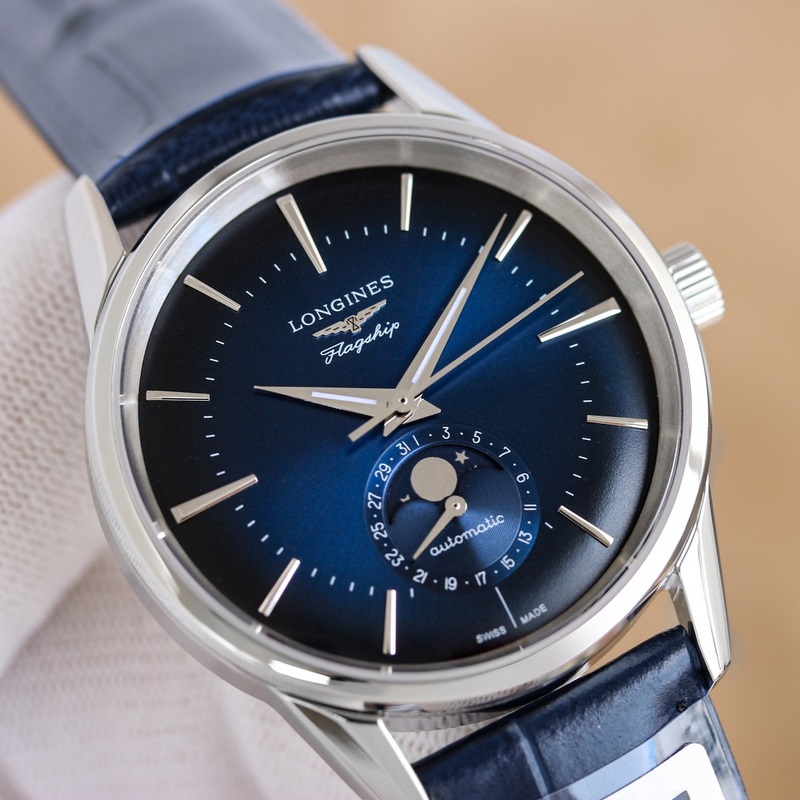 （三碼合一）3D首推，浪琴軍旗經典複刻日月星辰腕錶，新款上市！ 字面：采用弧