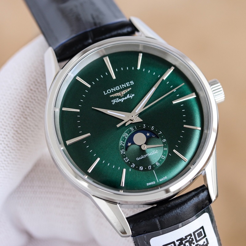 （三碼合一）3D首推，浪琴軍旗經典複刻日月星辰腕錶，新款上市！ 字面：采用弧