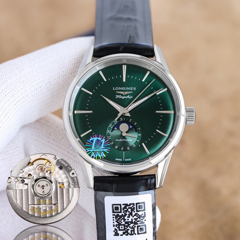 （三碼合一）3D首推，浪琴軍旗經典複刻日月星辰腕錶，新款上市！ 字面：采用弧