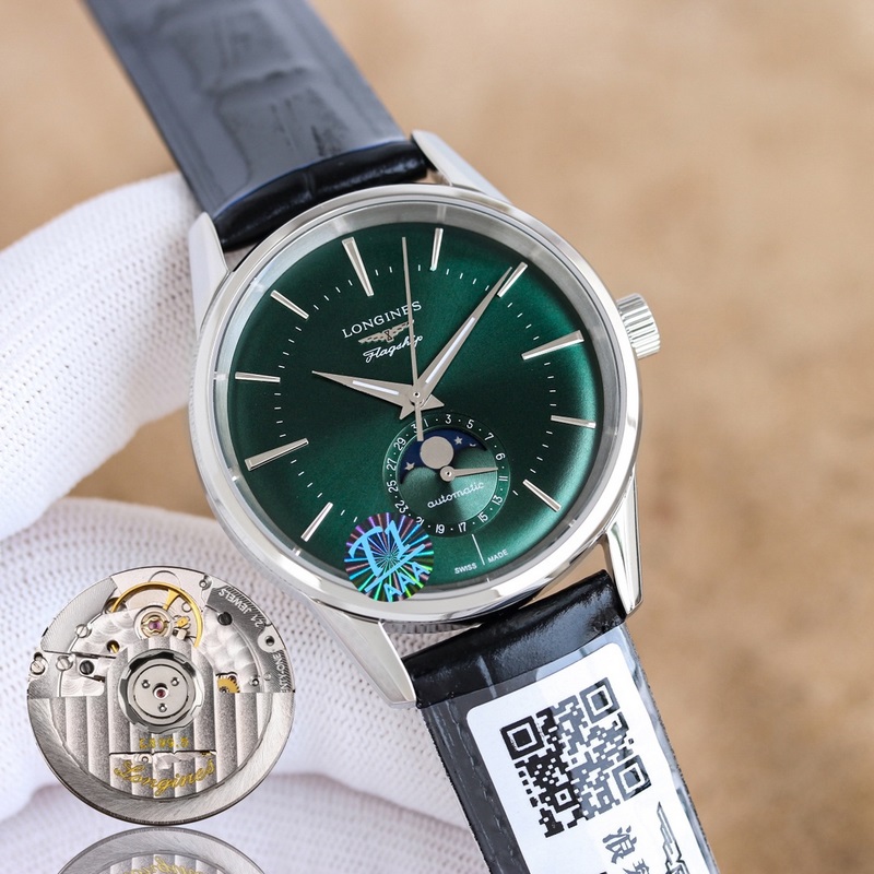 （三碼合一）3D首推，浪琴軍旗經典複刻日月星辰腕錶，新款上市！ 字面：采用弧