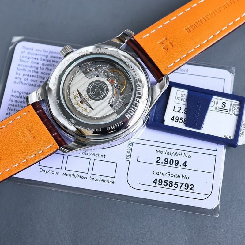 （2824機芯）三碼合一 浪琴全新名匠男女款情侶系列L2.909.4簡約優雅盡