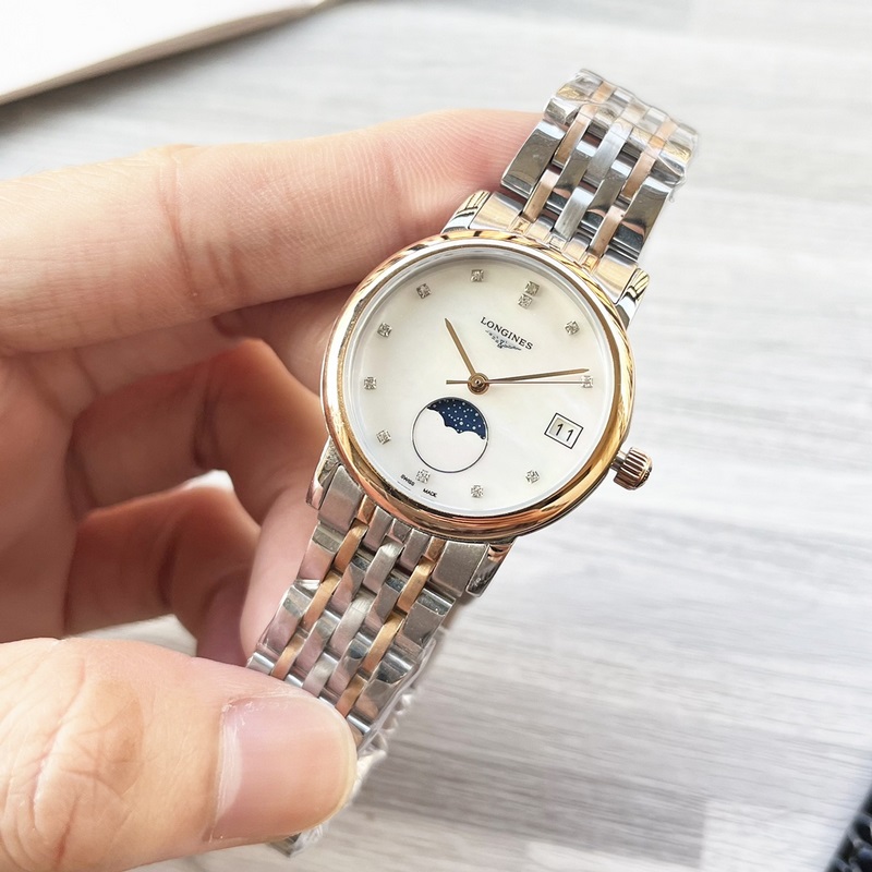女款_2025年 博雅【最新品】Longines浪琴官方博雅系列腕錶 底蓋-吊牌-保卡