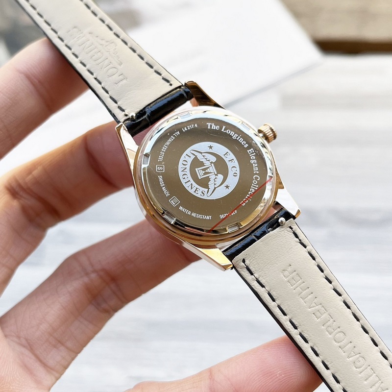 女款_浪琴錶結合女性材質與動感線條 打造出全新康柏系列(Conquest Classi