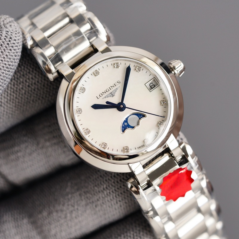 女款_KL【可樂】工廠浪琴優雅系列心月女錶——璀璨心月，奇幻優雅腕錶數據：型號L8.