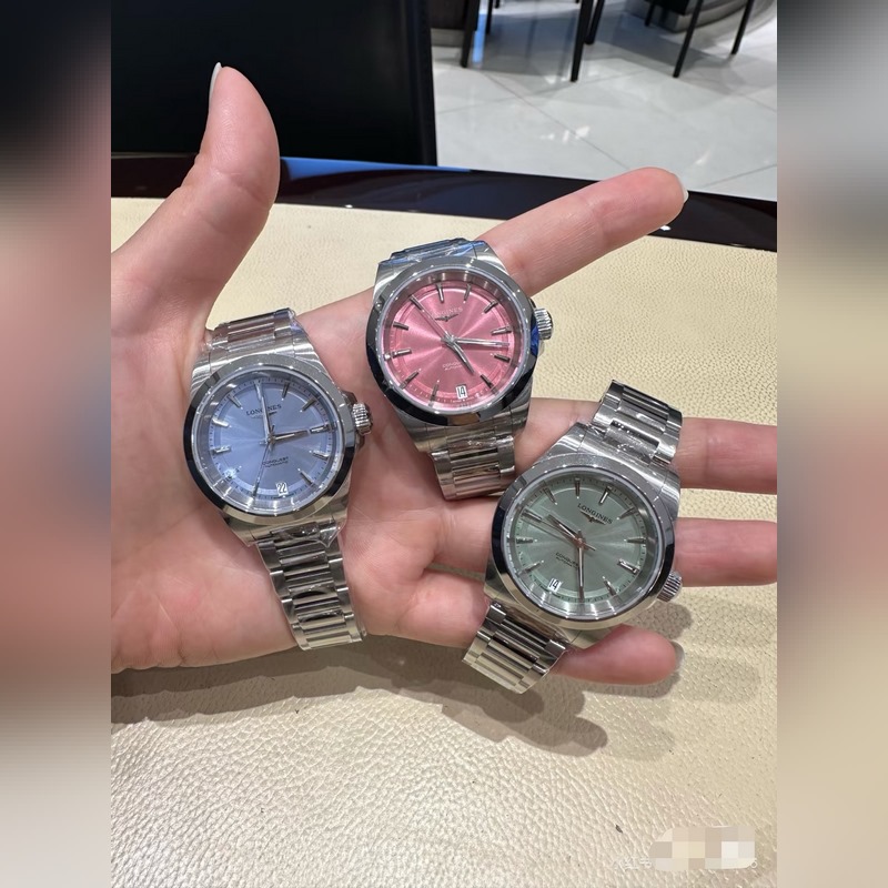 女款_浪琴康卡斯悅動系列 女裝34mm尺寸，316精鋼材質，一圈一殼，CNC精工藝打造