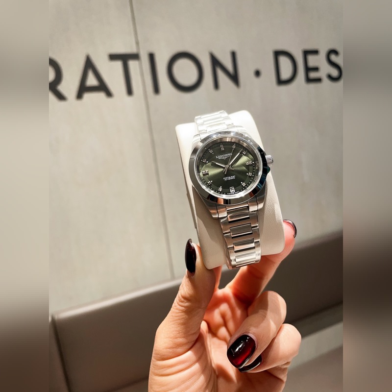 女款_浪琴康卡斯悅動(dòng)系列 女裝34mm尺寸，316精鋼材質(zhì)，一圈一殼，CNC精工藝打造