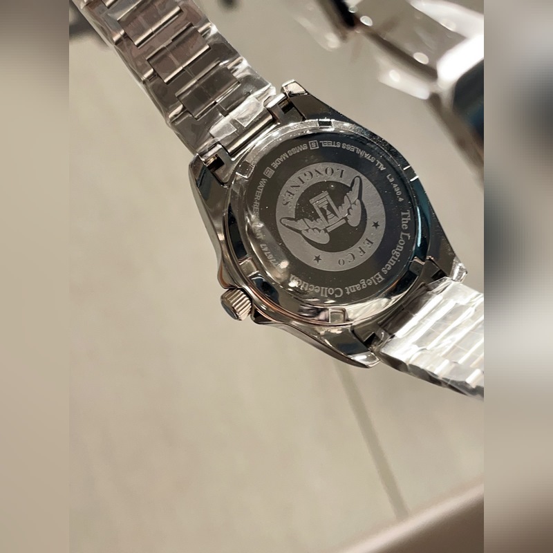 女款_浪琴康卡斯悅動(dòng)系列 女裝34mm尺寸，316精鋼材質(zhì)，一圈一殼，CNC精工藝打造