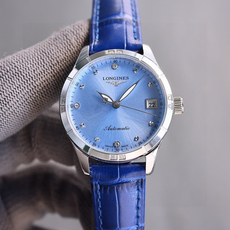 女款_最新力薦浪琴女款， 小紅書爆款，女裝腕錶，青春年華，可以搭配更多顔色皮帶鏡面：