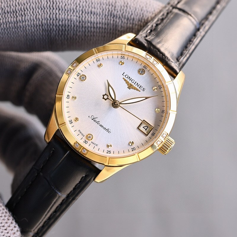 女款_最新力薦浪琴女款， 小紅書爆款，女裝腕錶，青春年華，可以搭配更多顔色皮帶鏡面：