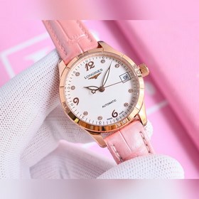 女款_最新力薦浪琴女款爆款，女裝腕錶，青春年華，可以搭配更多顔色皮帶鏡面：藍寶石水晶