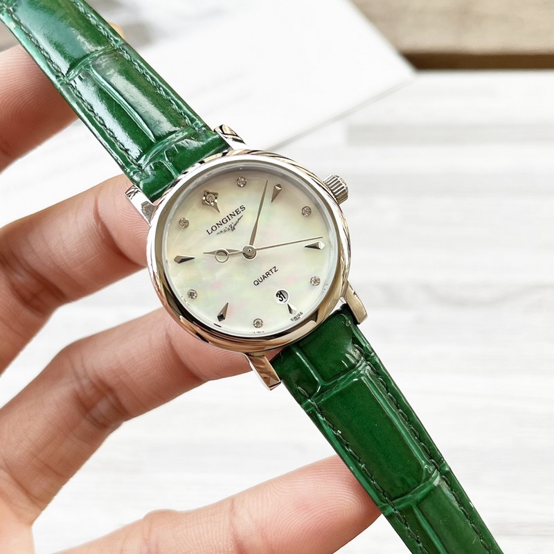 女款_浪琴 女士腕錶 原裝進(jìn)口石英機(jī)芯 礦物質(zhì)玻璃鏡面 316L精鋼錶殼 女30mm