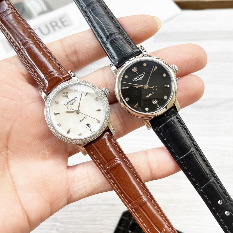 女款_浪琴 女士腕錶 原裝進(jìn)口石英機(jī)芯 礦物質(zhì)玻璃鏡面 316L精鋼錶殼 女30mm