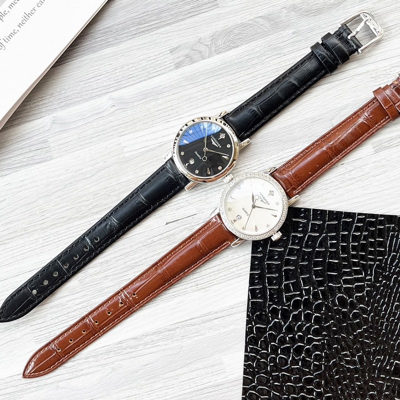 女款_浪琴 女士腕錶 原裝進(jìn)口石英機(jī)芯 礦物質(zhì)玻璃鏡面 316L精鋼錶殼 女30mm