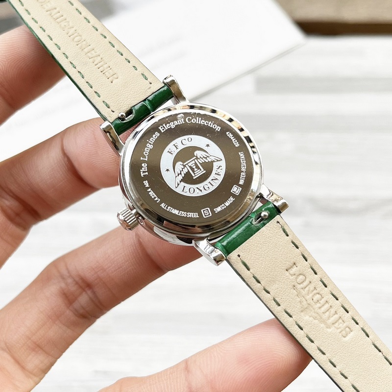 女款_浪琴 女士腕錶 原裝進(jìn)口石英機(jī)芯 礦物質(zhì)玻璃鏡面 316L精鋼錶殼 女30mm