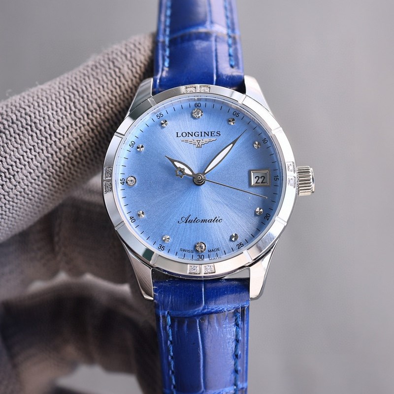 女款_最新力薦浪琴女款， 小紅書爆款，女裝腕錶，青春年華，可以搭配更多顔色皮帶鏡面：