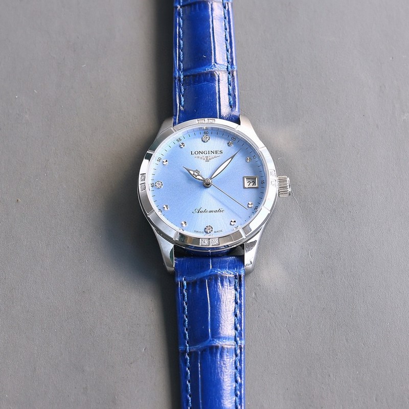 女款_最新力薦浪琴女款， 小紅書爆款，女裝腕錶，青春年華，可以搭配更多顔色皮帶鏡面：