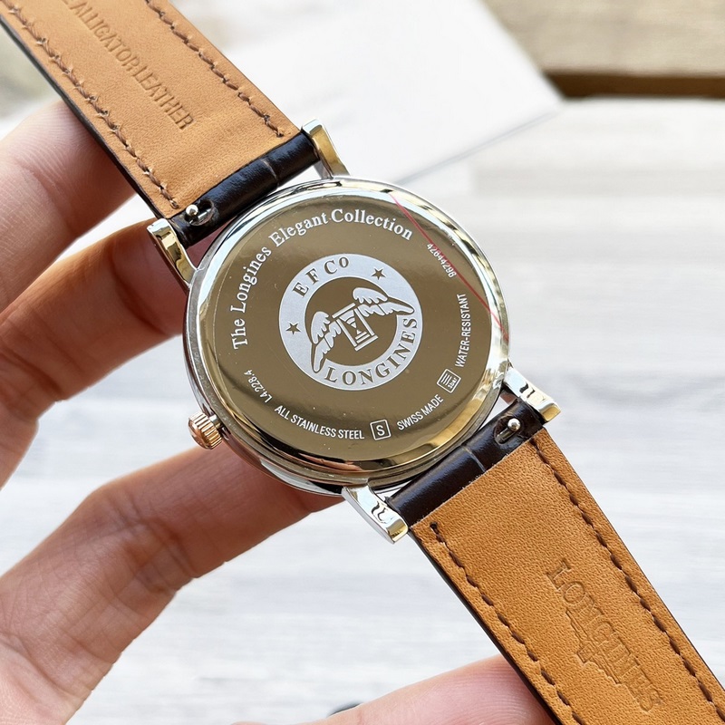 女款_浪琴情侶款 簡直太別緻了 ！低調又不失細節的美，錶盤刻度也太纖細秀氣了吧！複古獨