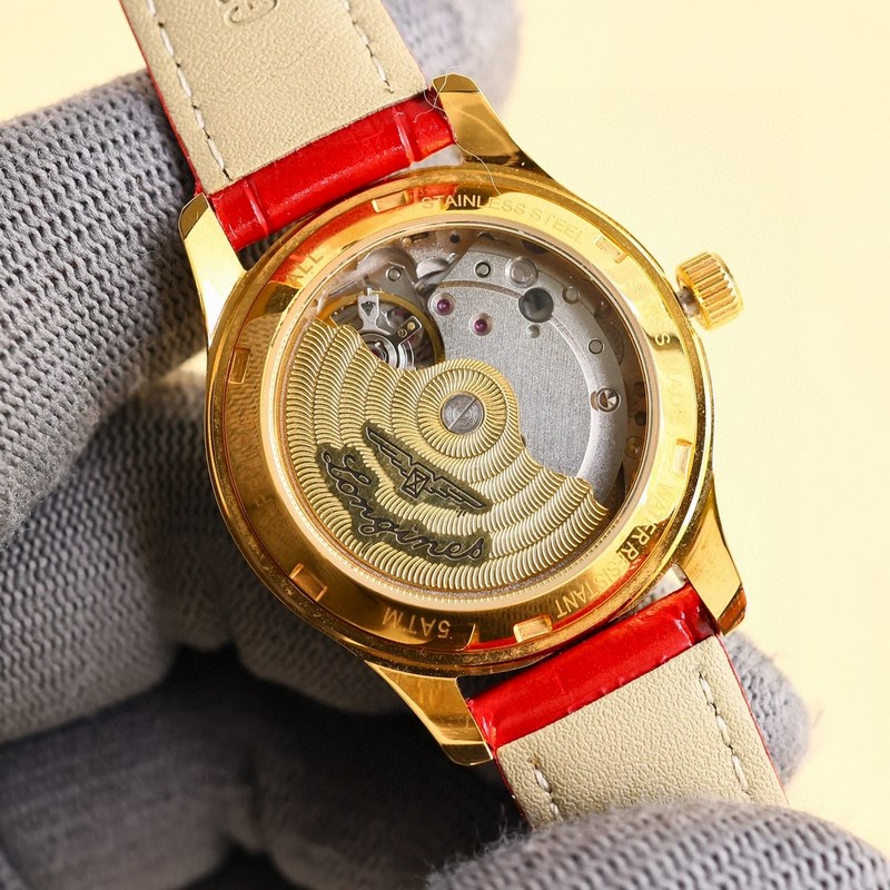 女款_二零二五浪琴最新女款， 小紅書爆款，腕錶，青春年華，可以搭配更多顔色皮帶鏡面：