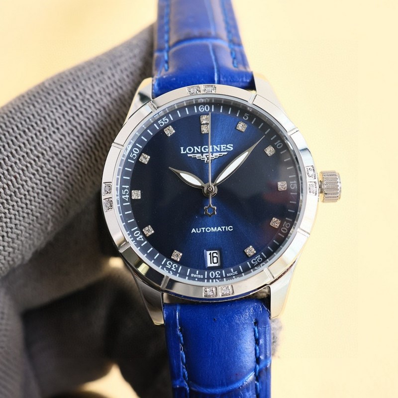 女款_二零二五浪琴最新女款， 小紅書爆款，腕錶，青春年華，可以搭配更多顔色皮帶鏡面：