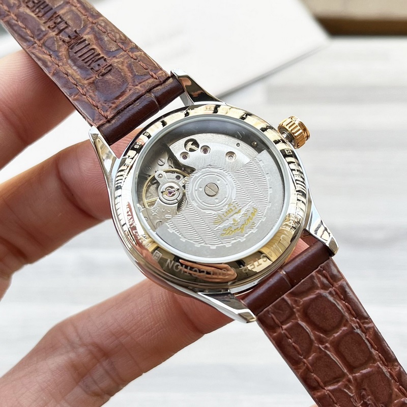 女款_浪琴-康鉑系列 女士腕錶 優雅時尚 錶殼316精鋼打造 采用原裝蝴蝶雙按扣 藍寶