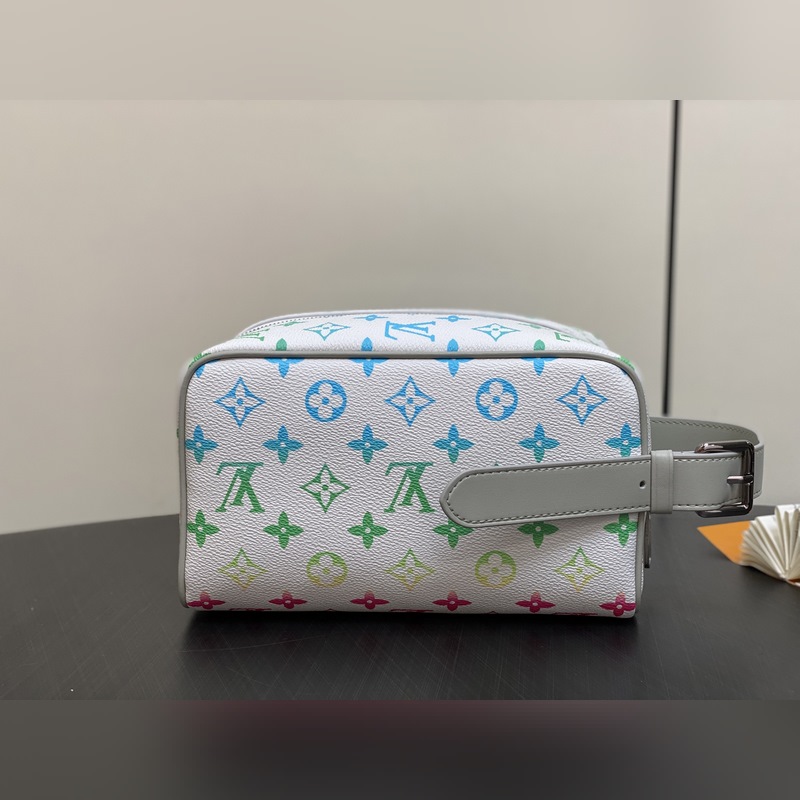 【臺灣貨】M14034白色漸變 化妝包洗漱包 本款 Locker Dopp Ki