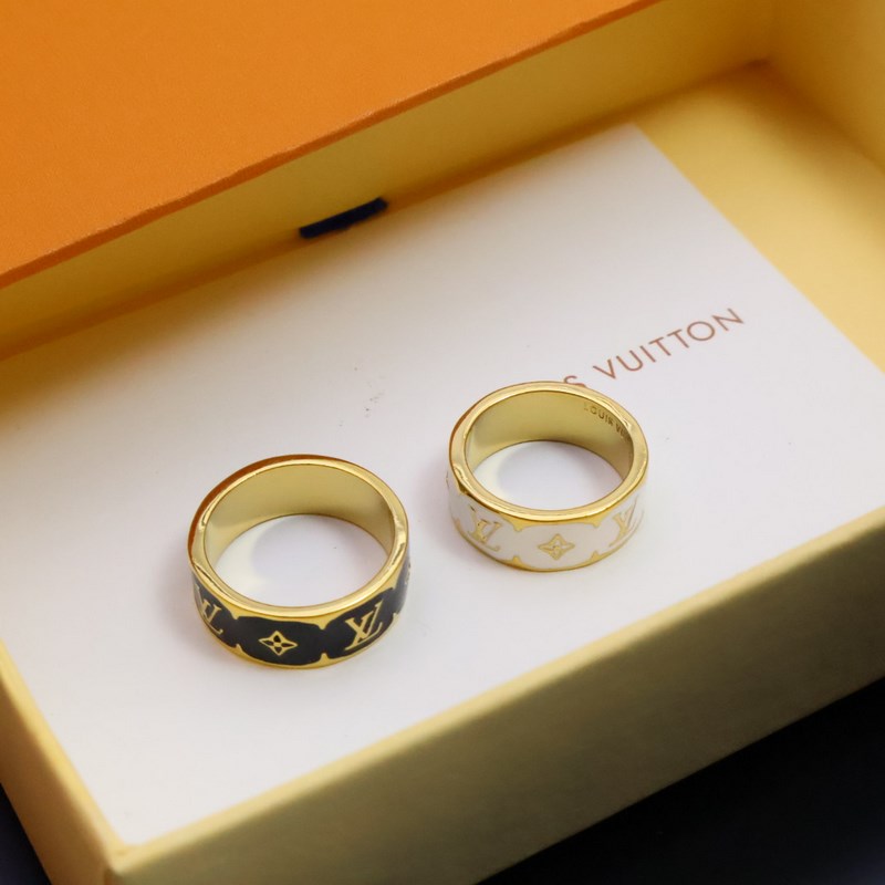 Louis Vuitton 路易威登lv 新款銀色logo印花戒指 現貨秒發 6