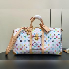 【今年新款】M13742白彩 旅行袋 當季新款LV x TM KEEPALL