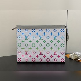 【臺(tái)灣貨】M13907白色漸變 手包手拿包 POCHETTE VOYAGE 中號(hào)