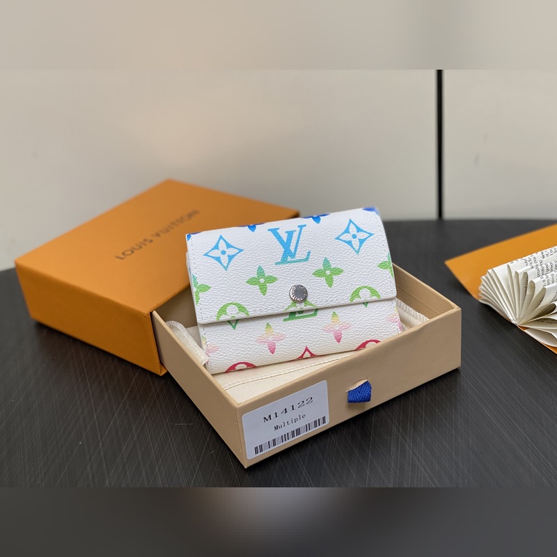 【臺灣貨】M14122白色漸變 三折錢包 Victor 錢包 這款優雅的Vict