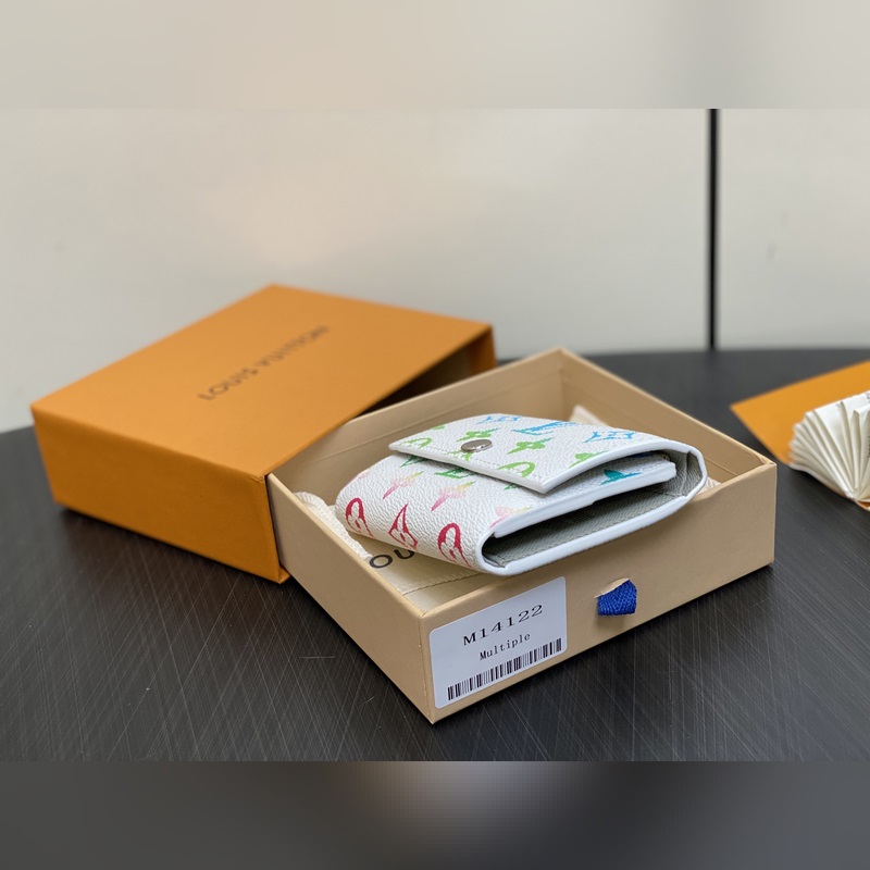 【臺灣貨】M14122白色漸變 三折錢包 Victor 錢包 這款優雅的Vict