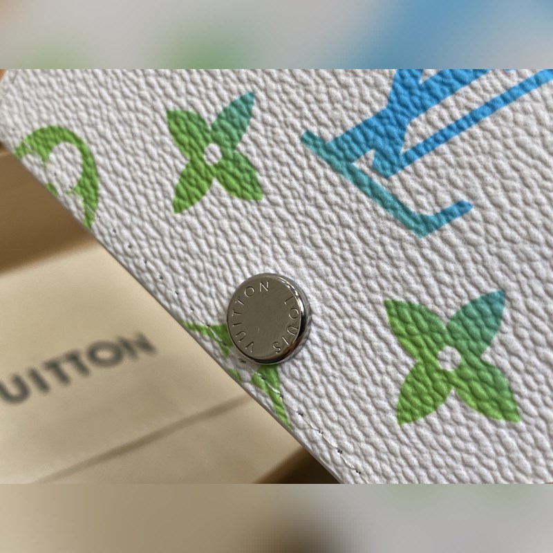 【臺灣貨】M14122白色漸變 三折錢包 Victor 錢包 這款優雅的Vict