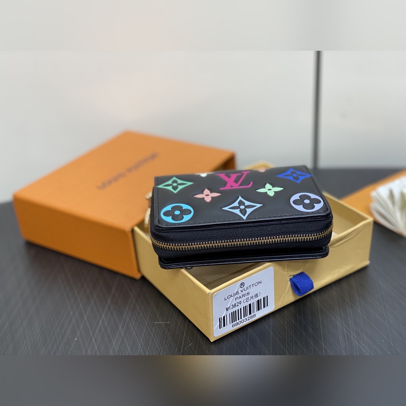 【臺灣貨】M13829黑色絲印 全皮單拉鍊短款錢包 Zippy 拉鍊錢包 這款L