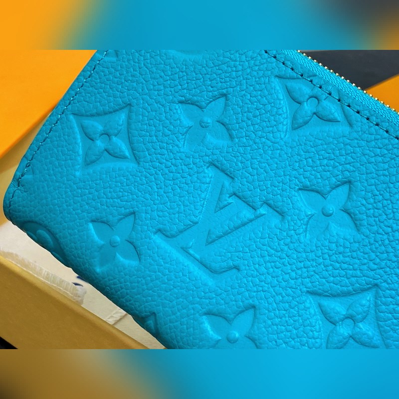 【臺灣貨】M14089藍(lán)色白彩 兩折錢包 LV x TM Portfolio L