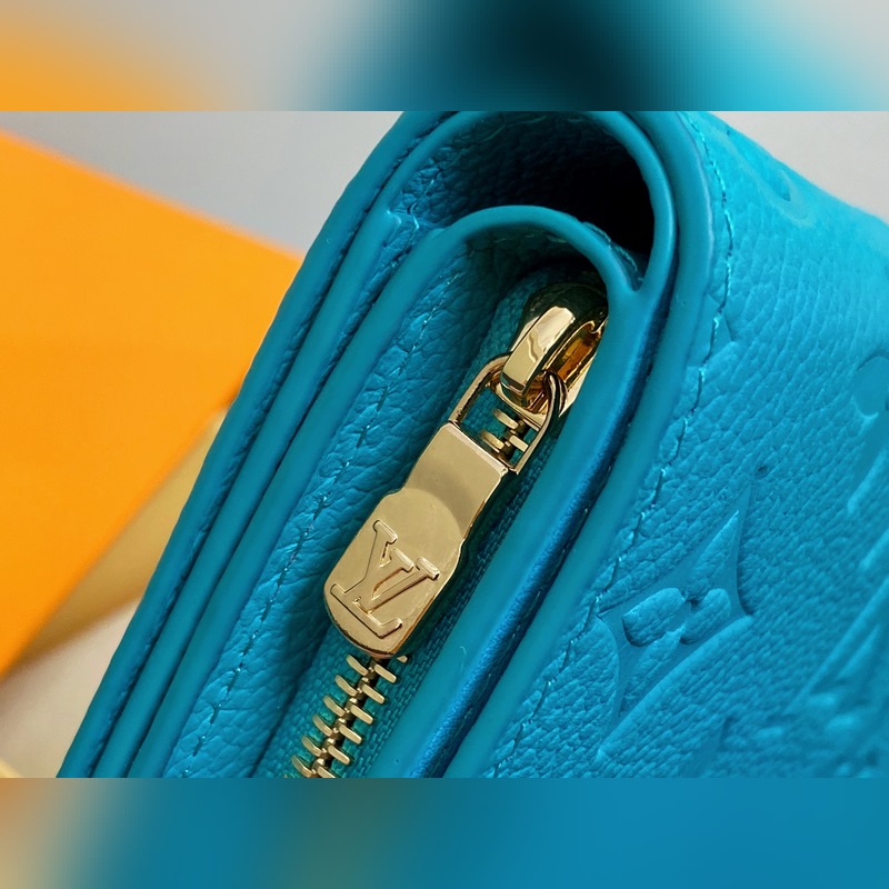 【臺(tái)灣貨】M13619藍(lán)色白彩 兩折拉鍊錢包 LV x TM Portfolio