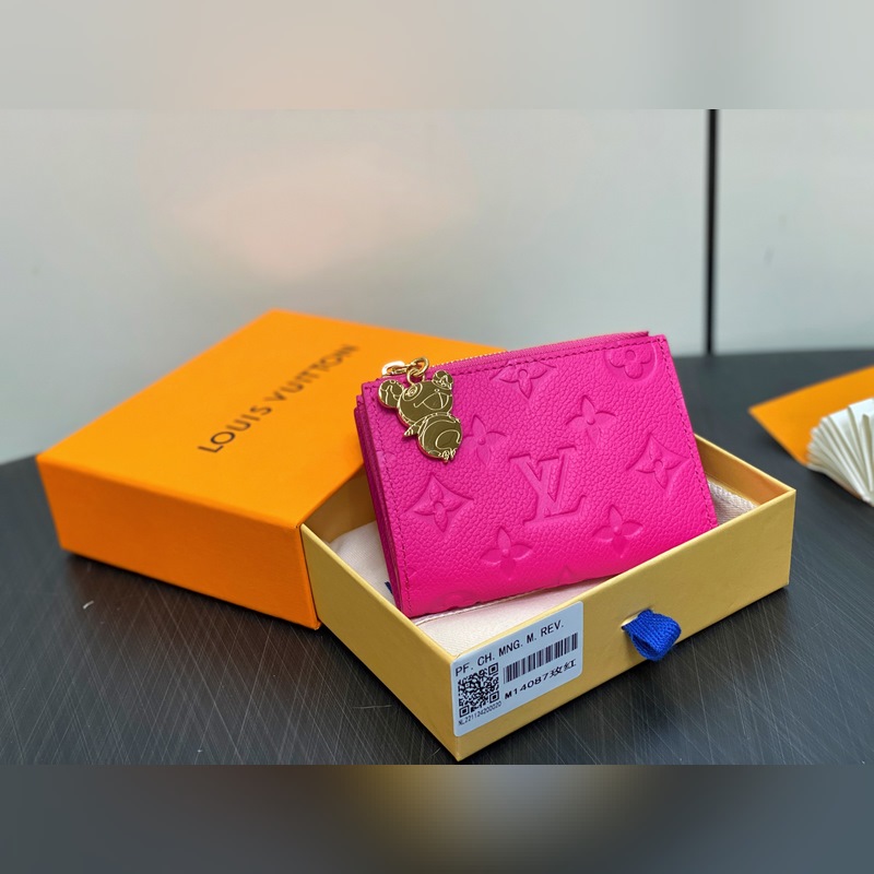 【臺灣貨】M14087玫紅白彩 兩折錢包 LV x TM Portfolio L