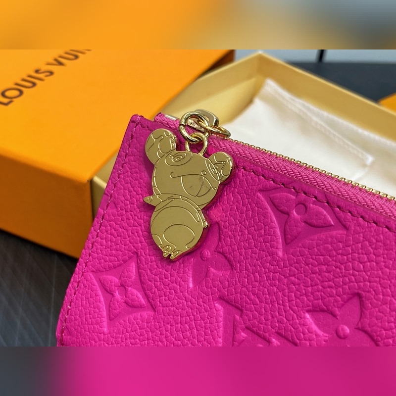 【臺灣貨】M14087玫紅白彩 兩折錢包 LV x TM Portfolio L