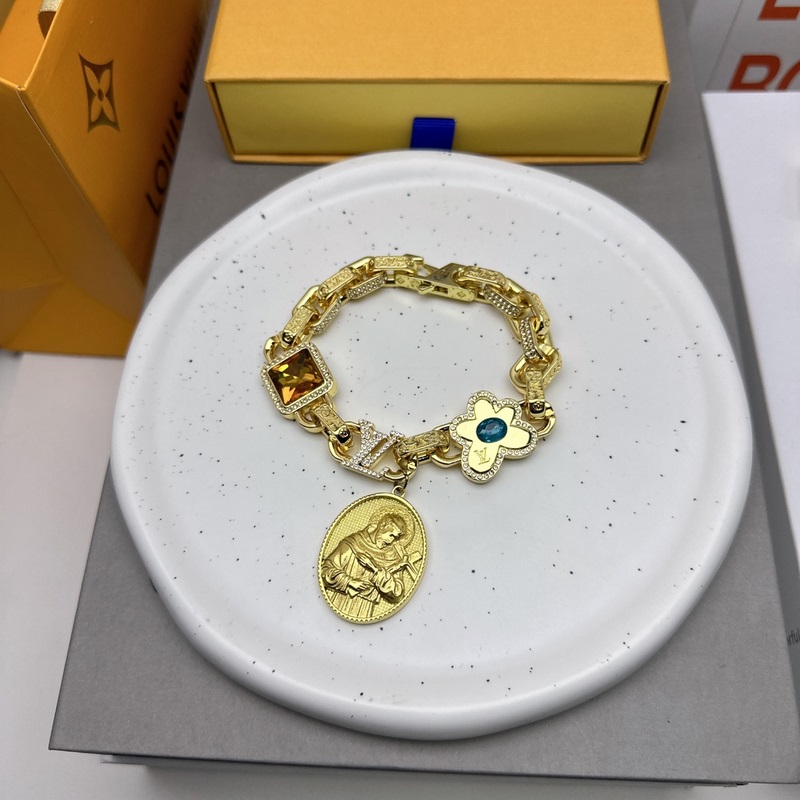 路易威登LV黃金手鍊原單貨 專櫃新款開模潮流時尚必備 男女均可佩戴 情侶款同款