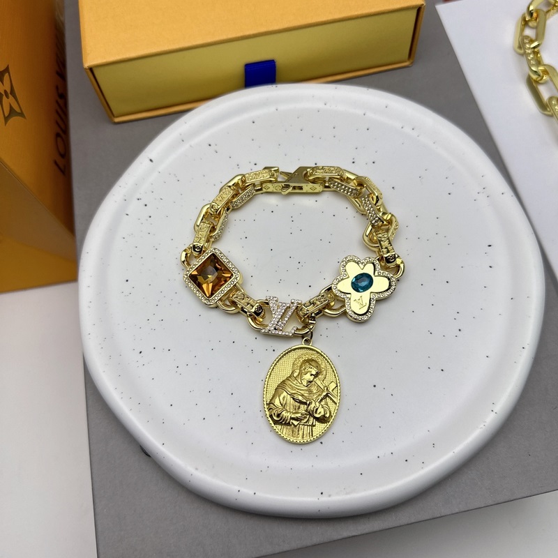 路易威登LV黃金手鍊原單貨 專櫃新款開模潮流時尚必備 男女均可佩戴 情侶款同款