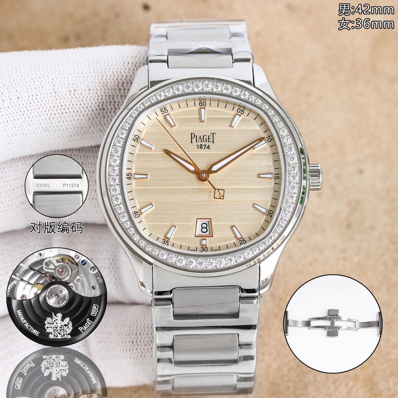 TW伯爵超薄PIAGET POLO系列情侶對錶，人稱小鸚鵡螺[旺柴]！(伯爵情侶