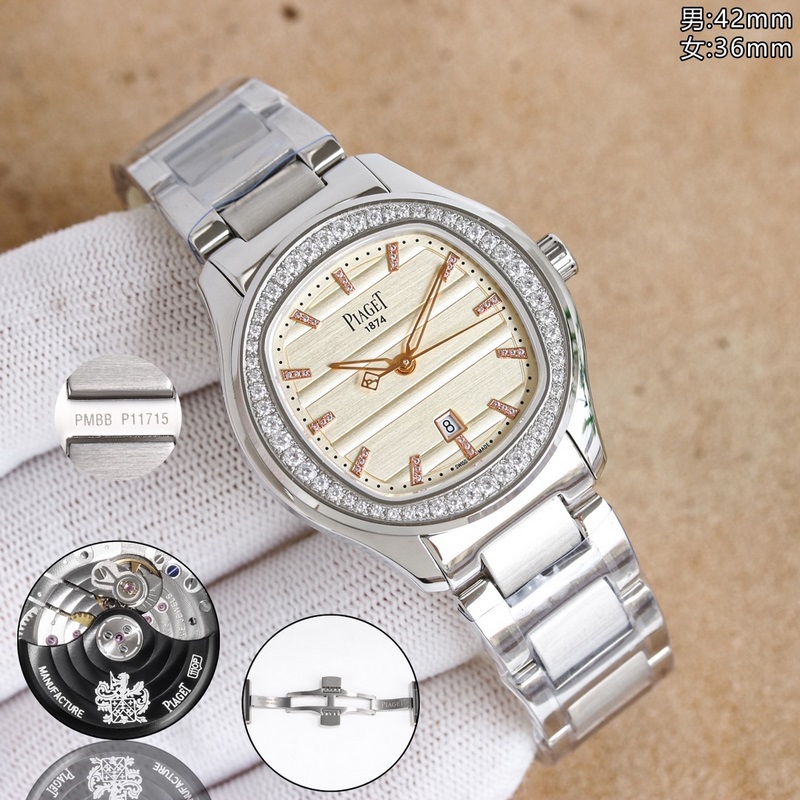 TW伯爵超薄PIAGET POLO系列情侶對錶，人稱小鸚鵡螺[旺柴]！(伯爵情侶