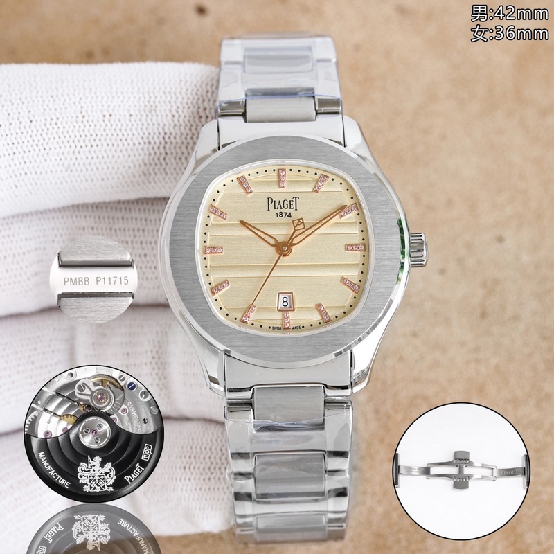 TW伯爵超薄PIAGET POLO系列情侶對錶，人稱小鸚鵡螺[旺柴]！(伯爵情侶
