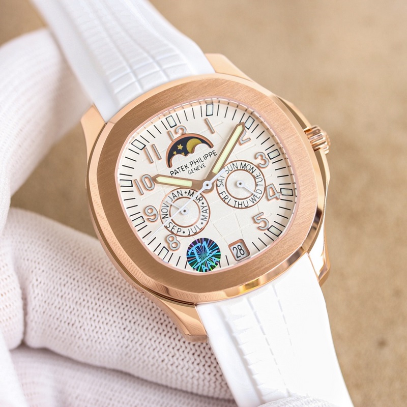 雷王 百達(dá)翡麗5261R-001最新款笑臉手雷男女通用！百達(dá)翡麗Aquanau