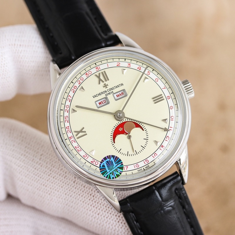 VC 重磅推出！江詩丹頓曆史名作系列3100V/00R三重日曆腕錶！全真功能！市